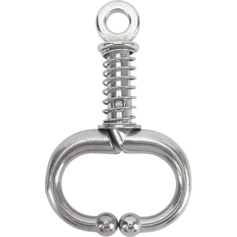 aqxreight Nez de Bétail en Acier Inoxydable avec Ajustement – Pince-Nez sécurisé et pour Bétail pour la Manipulation des Taureaux et des Vaches (petite taille) (1/5)