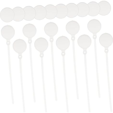 Lot de 50 Anneaux D’identification pour Pattes de Poule, Plastique Blanc, Réutilisables, Marquage Facile pour Élevage de Volailles Marquage Pratique, Usage pour Poules et Oiseaux, Lot Léger pour Élev (1/5)