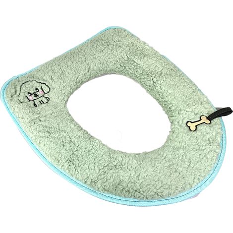 Couvre-Abattant De Toilette - Coussin Épais Avec Fermeture Éclair - Pour Siège De Toilette Standard - 1 Pièce (1/5)
