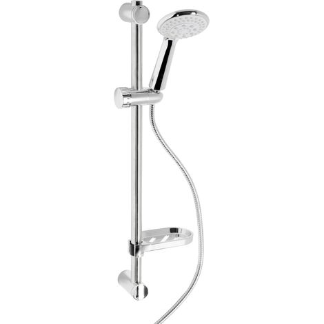 Barre coulissante complète avec douche multi-jets réglable à 5 jets