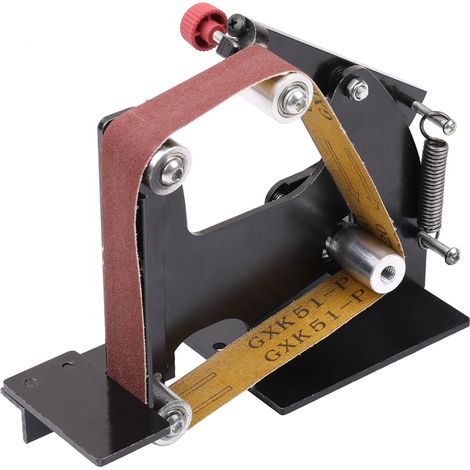 Lifcausal – Ponceuse à bande professionnelle pour meuleuse d'angle – Conversion rapide – Pour verre, bois, métal – Vitesse 900-1800 tr/min (1/5)