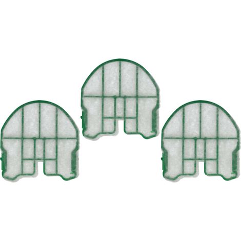 vhbw 3x filtro salva-motore compatibile con Vorwerk folletto VB100, VB 100 aspirapolvere (1/4)