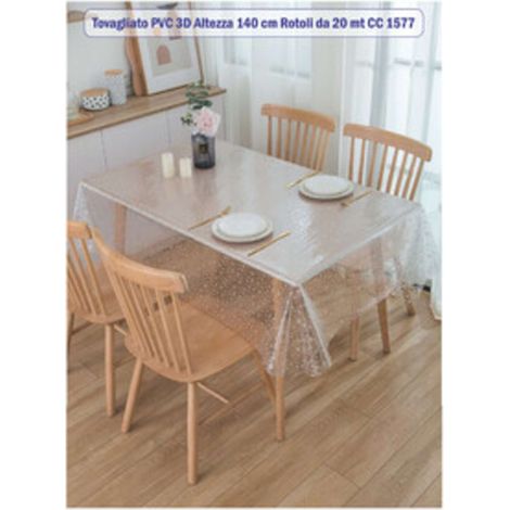 TOVAGLIATO TRASPARENTE SMART LILLI H 140 - 20 Metri lineari