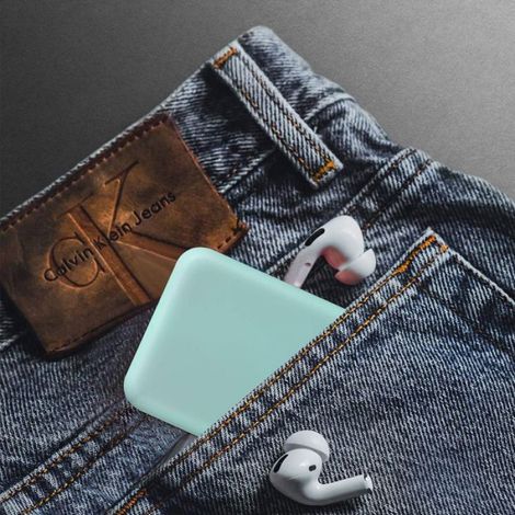 Miroir de poche grossissant, miroir de voyage rechargeable par USB avec lumière, petit miroir de maquillage, vert foncé (1/4)