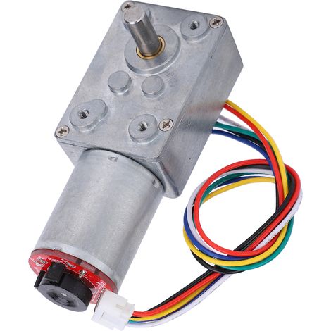 Getriebemotor mit Schneckengetriebe und Encoder, 20–60 U/min, bürstenbehafteter Gleichstrommotor, Elektronisches Gerät JGY371DC12V 60 U/min (1/5)