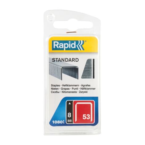 Agrafes Rapid type 53 fil fin coupe précise 8 mm (1/5)