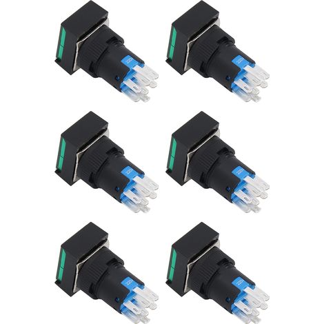 Ensemble de 25 interrupteurs à bouton poussoir verrouillables 220V 5A, accessoires pour machines et équipements industriels (1/5)