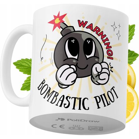 Tazza da caffè/tè divertente e umoristica per un pilota, con grafica e testo divertenti. Tazza ideale per compleanni, onomastici e festività. Tazza premium per occasioni speciali, per casa, ufficio, l