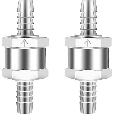 2-teiliges 8-mm-Rückschlagventil aus Aluminiumlegierung, Einweg-Kraftstoffventil für Benzin-/Dieselvergaser (2025) (1/5)