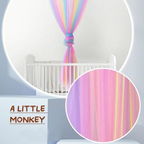 Moustiquaire, dôme arc-en-ciel, moustiquaire pour bébé, rideau de lit anti-moustiques, rideau de lit pour bébé (1/4)