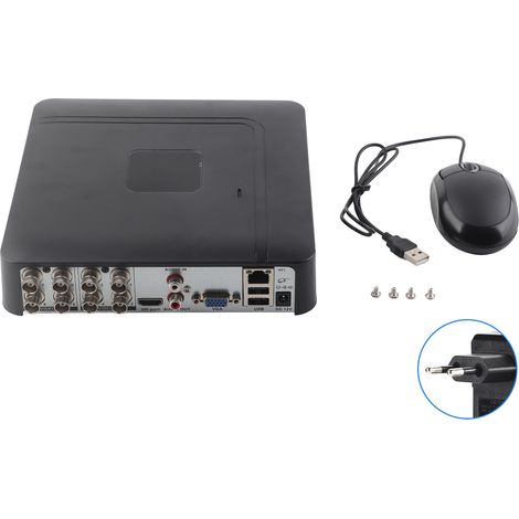 Jeffergarden CCTV de sécurité 8 canaux 8CH AHd CVI/TVI/DVr NVR 5 en 1 Enregistreur vidéo en temps réel 100-240V EU (1/5)