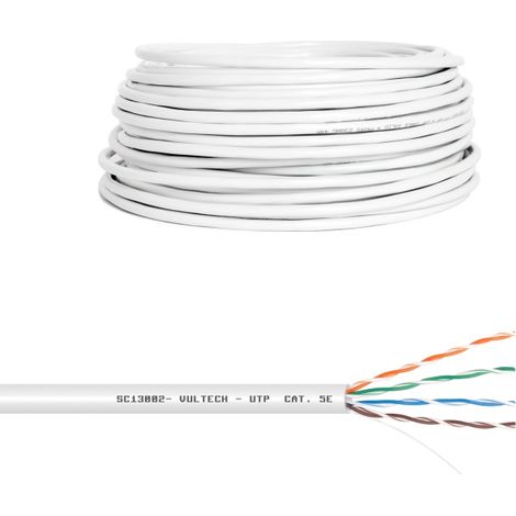 Vultech SC13002-50 câble de réseau Blanc 50 m Cat5e U/UTP (UTP)
