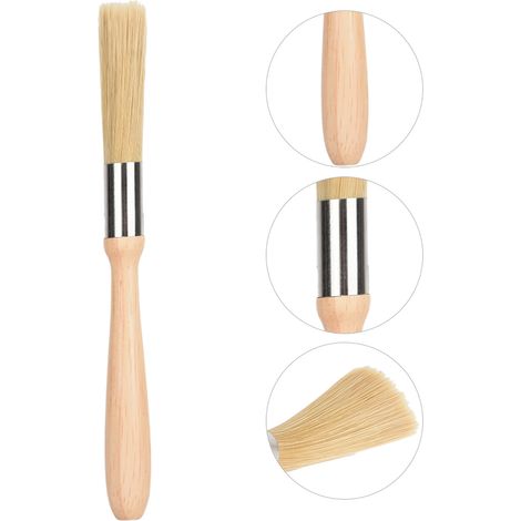 Brosse de nettoyage à manche en bois pour moulin à café et machine à café (1/5)