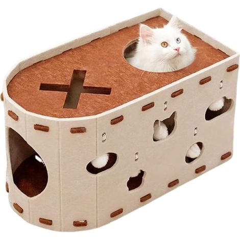 Niche à chat - Cachette pour chats d'appartement - Jouet (1/5)
