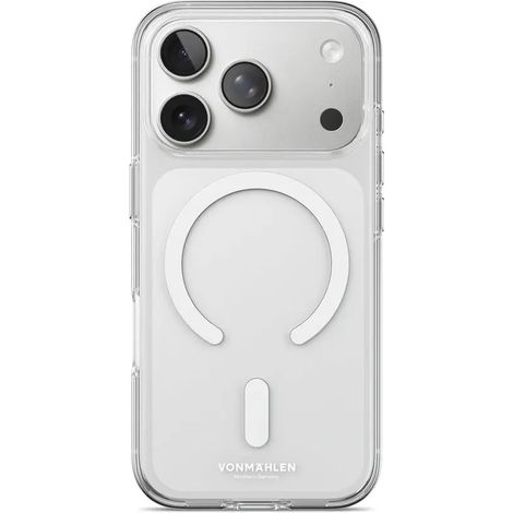 [NEUWERTIG] B-Ware Vonmählen Hülle Case Schutzhülle I Phone 17 Pro Transparent Weiß Magnet Mag Safe (1/2)