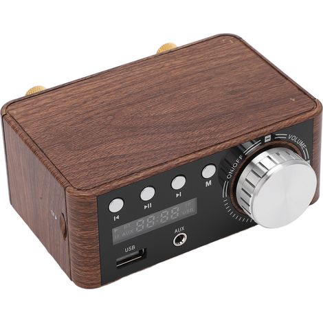 Mini-Bluetooth-5.0-Leistungsverstärker, Stereo-HiFi-Digitalverstärker, 2 Kanäle, 50 W und 50 W mit USB-Eingang (1/5)