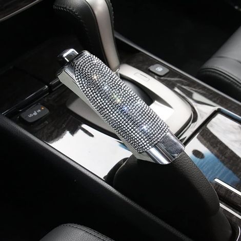 Copertura per freno a mano auto - Decorazione di lusso - Strass scintillanti - Diamante - Cristallo universale - Maniglie del freno a mano - Interni auto - Accessori per donne e ragazze