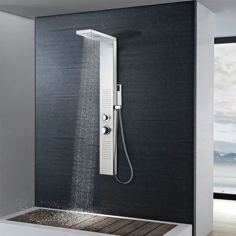RHG Système de panneau de douche Acier inoxydable Carré (1/5)