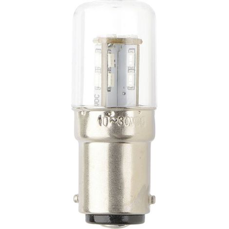 TRU COMPONENTS TC-13776160 Voyant de signalisation LED vert BA15d 12 V/DC, 24 V/DC 200 lm