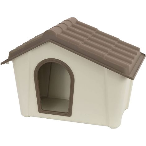 Artplast – Niche extérieure pour chiens et grands chats 57,3x39,4x41,8 cm – Polypropylène résistant aux intempéries – Lavable, léger et anti-odeurs
