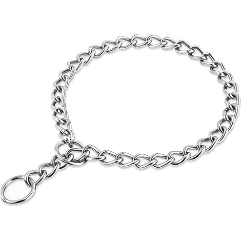 Stainless Steel Dog Chain Necklace (XXS, 40 cm, 2 mm) Corrosion Resistant, Smooth Links, Better Control Education (1/5)