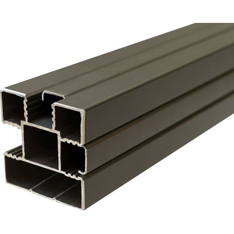 ECOSTECK-Pfosten Aluminium ANTHRAZIT, 68 x 68 x 2400 mm
