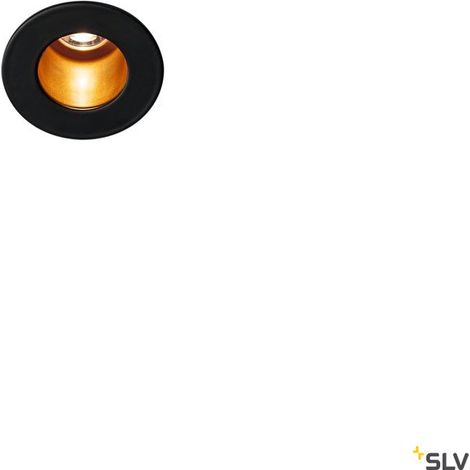 Spot encastré intérieur HORN MINI noir/or LED 12W 3000K - SLV - 1000917 (1/4)