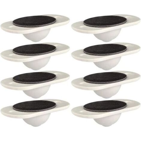 Roulettes pivotantes auto-adhésives, mini roulettes mignonnes Roulettes pivotantes en plastique solide Roulettes de meubles à 360 ° 8 pièces (1/5)