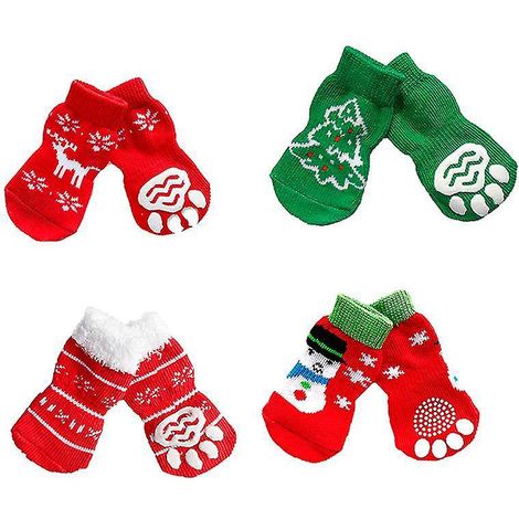 4 paires de chaussettes pour chien (1/3)