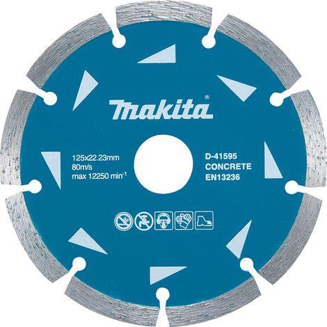 Disque à tronçonner diamanté Makita D-41595-10 125x22 23 mm 10 unités