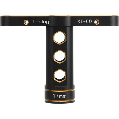 17mm douille hexagonale en alliage d'aluminium pour écrou T, outil d'entretien pour voiture RC 1/8 tout-terrain (doré) (1/5)