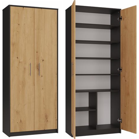PARLA - Armadio moderno a 6 ripiani - 180x74x35cm - Mobili contenitori - Armadio per ufficio (1/5)