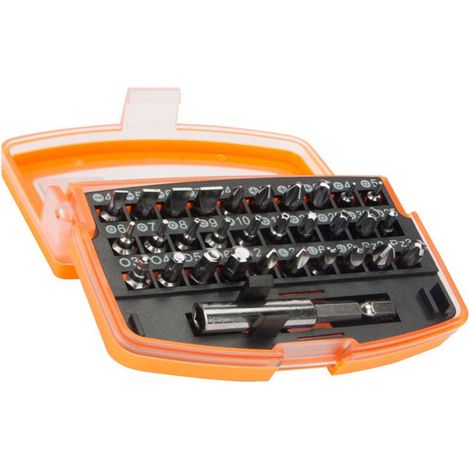KIT EMBOUTS TOURNEVIS 31PIECES (CR-V BIT POUR OUTILLAGES - JM-6099 (1/2)