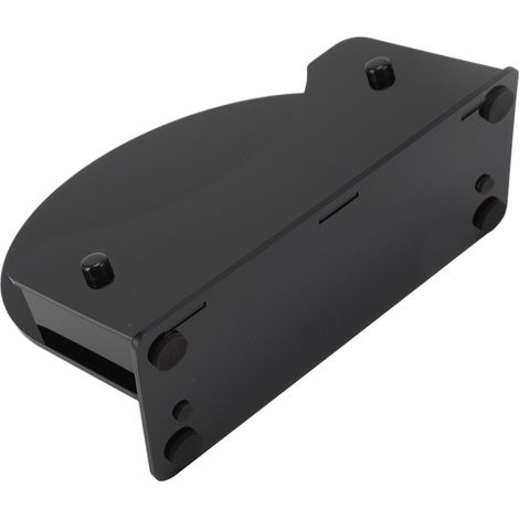 Porte-set rond résistant à la chaleur, facile à nettoyer, en plastique durable et antidérapant, pour table et cuisine, base noire. (1/5)