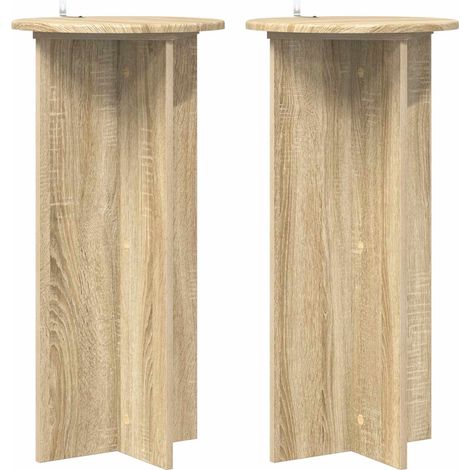 Maison Exclusive - Pflanzenständer 2 pcs Sonoma-Eiche 40 x 40 x 8