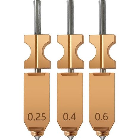 Set of 3 improved AD5X quick-release nozzles, 0.25/0.4/0.6 mm, 3D printer accessories. (1/4)