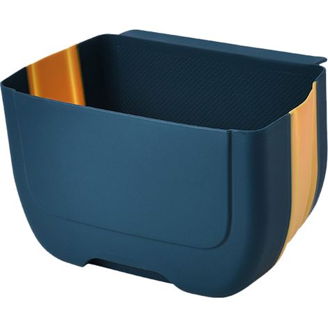 Poubelle Pliable Accrochable - Pour Cuisine Salle De Bain Camping Car - Capacité 5 L - Fixation Porte Ou Plan De Travail - 1 Pièce (1/5)