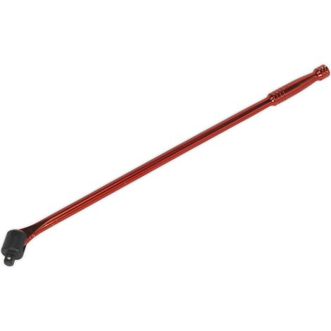 Sealey 1/2""D Breaker Bar 600mm Red Hardened Tempered Chrome Vanadium AK730R