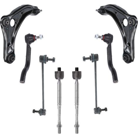 KIT BRACCIO OSCILLANTE 8 PEZZI COMPATIBILE CON NISSAN MICRA V (K14) 1.5 DCI / Kit Sospensione Completo OE/OEM / Bracci Oscillanti + Testine Sterzo / Sostituzione Diretta OEM