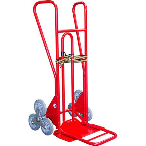 Diable 3 roues pliant charge 250kg - Roues caoutchouc gris non tachant - 810212033