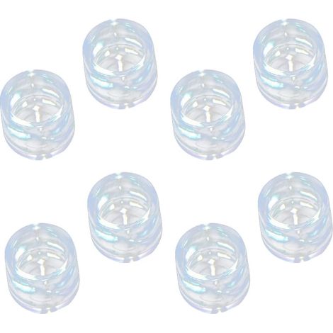 Lot de 8 Protège-Pieds en PVC pour Pieds de Chaise Diamètre 13,5-16,5 MM Embouts Antidérapants pour Meubles Bureau et Maison (1/5)