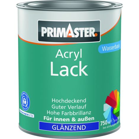 Primaster Acryl Lack lichtgrau glänzend 750 ml Außen