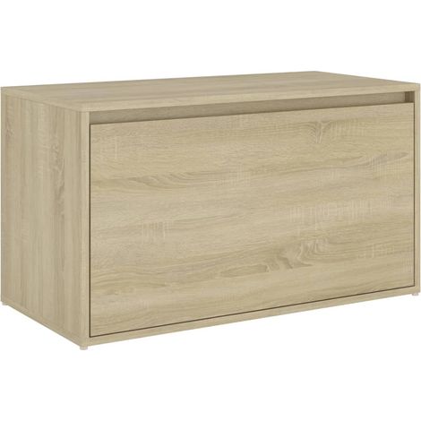 Panca da ingresso panca 80 x 40 x 45 cm in truciolato rovere Sonoma 020010784