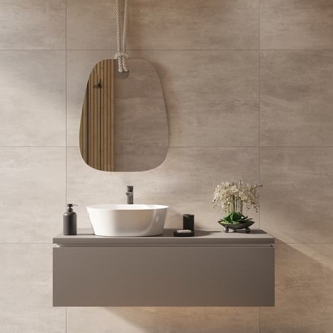 Swiss Aqua Technologies Specchio da parete asimmetrico su corda 56x71cm, trasparente (SATZLAN6071)