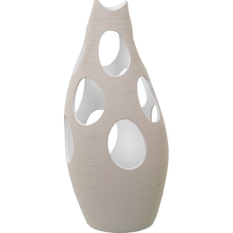 Keramikvase 50 cm Strahl mit Löchern Kreis ° 23x50 cmpour alle Stile, um dem Haus eine Note zu verleihen (1/3)