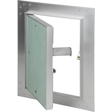 ECD Germany Pannello di Accesso Controllo Ispezione Sportello Manutenzione Pulizia Porta Infisso Inserto in Cartongesso Telaio Alluminio di Costruzione a Secco adatto ad Ambienti Umidi 15x20 cm Verde (1/5)