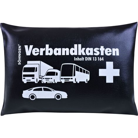 Söhngen KFZ Verbandskasten schwarz Verbandskasten inkl. Füllung nach DIN 13164