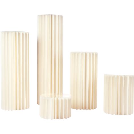 Soporte para macetas, PVC resistente, altura ajustable, 5 piezas (1/2)