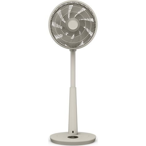 Ventilateur sur pied silencieux DUUX Whisper 3 Grège, Puissant, 26 Vitesses, Télécommande