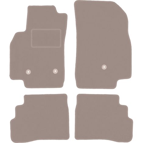Tapis en velours beige pour : Chevrolet Spark IV à hayon (2015-) (1/5)